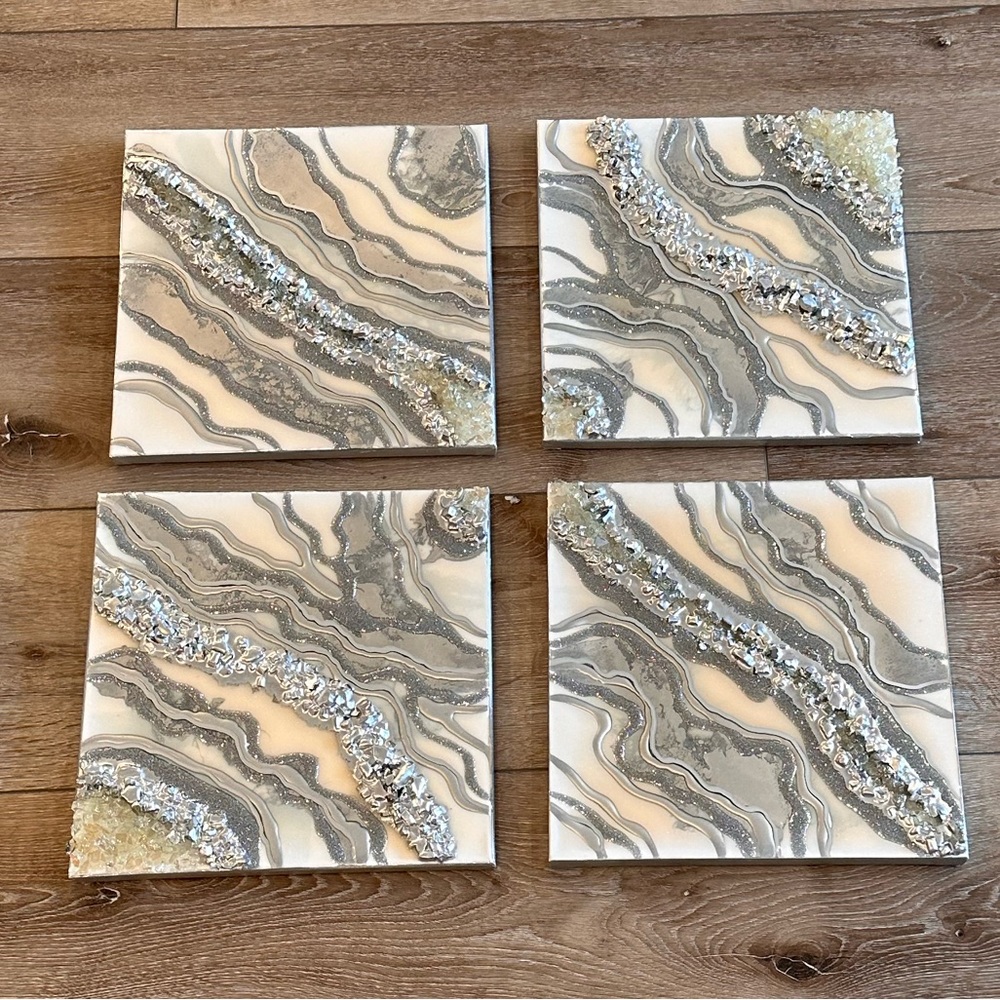 New Crystal Geode Resin Artwork